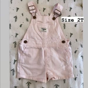 Oshkosh overall shorts, 2T